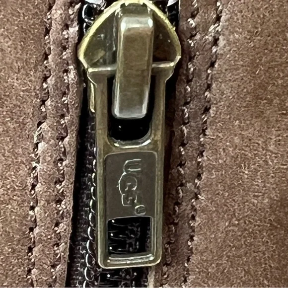 Ugg Annisa Riding Boots Brown Leather Women’s Size 8 - Picture 7 of 11